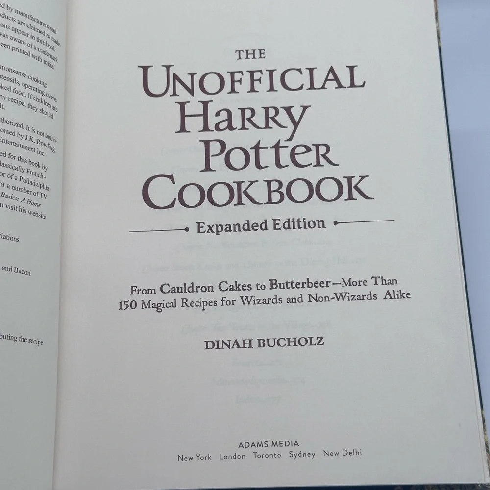 The Unofficial Harry Potter Cookbook - Expanded Edition by Dinah Bucholz